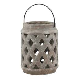Siena Brown Large Lattice Decorative Lantern