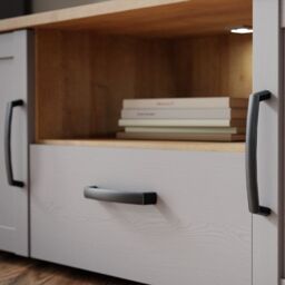 Bohol TV Unit with LED Light in Grey Riviera Oak - thumbnail 3