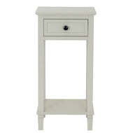 Belmont Collection Wooden Lamp Table with 1 Drawer - image 1