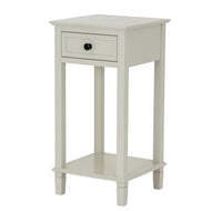 Belmont Collection Wooden Lamp Table with 1 Drawer - thumbnail 2