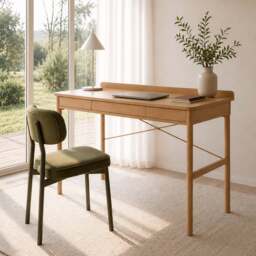 Paul Office Desk in Oak - thumbnail 5