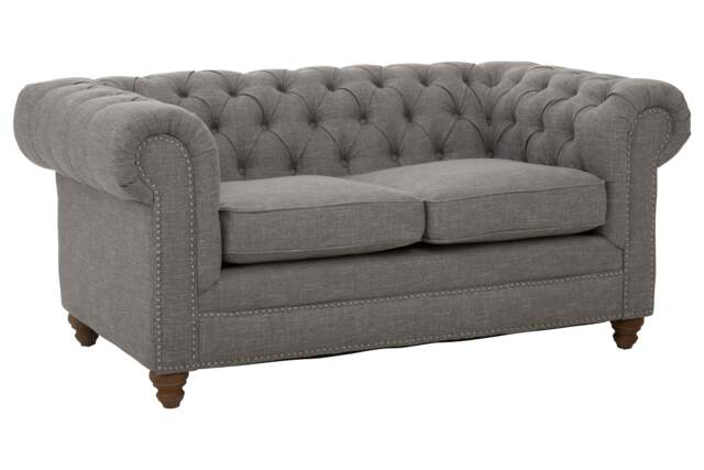 Marina Linen Sofa – Grey (2 Seat) - image 1