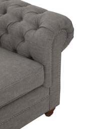 Marina Linen Sofa – Grey (2 Seat) - thumbnail 6