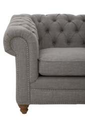 Marina Linen Sofa – Grey (2 Seat) - thumbnail 4