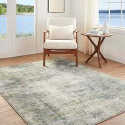 Stylish Avellino Abstract Modern Marble High Pile Rug - thumbnail 2