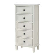 Belmont Collection 5 Drawer Wooden Tallboy Chest