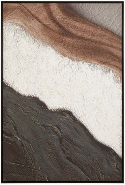 Sundown Tones Wall Textured Art Earthy - image 1