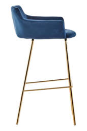 Linea Grey Faux Leather Bar Chair - thumbnail 5