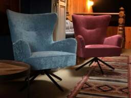 Torisse Armchair Chenille Berry - thumbnail 3