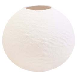 Mache Ravessa Vase White Round Small Cotton