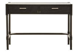 Elmwood Black Finish 2-Drawer Desk - thumbnail 1