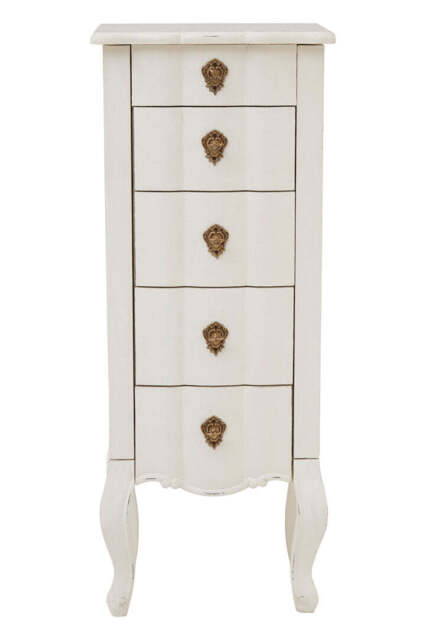 Somerset Compact 5-Drawer Chest – White - image 1