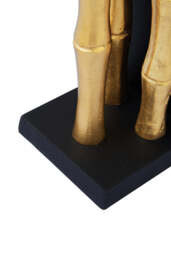 Alderbrook Bamboo Effect Bookends – Gold Finish (Set of 2) - thumbnail 2