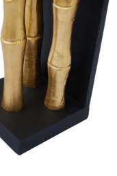 Alderbrook Bamboo Effect Bookends – Gold Finish (Set of 2) - thumbnail 4