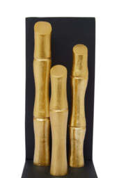Alderbrook Bamboo Effect Bookends – Gold Finish (Set of 2) - thumbnail 5