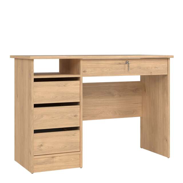 Function Plus 4 Drawer Desk in Oak - image 1