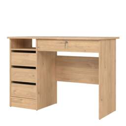 Function Plus 4 Drawer Desk in Oak - thumbnail 3