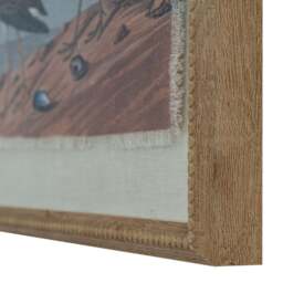 Flora & Fauna Collection Sandpipers on Linen in Beaded Frame - thumbnail 2