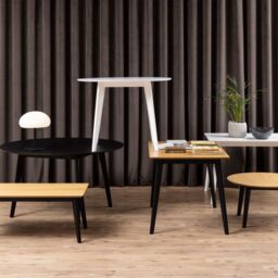 Roxby Round Dining Table in White 105x76cm - thumbnail 2