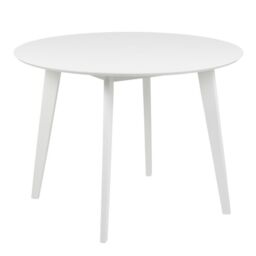 Roxby Round Dining Table in White 105x76cm - thumbnail 3