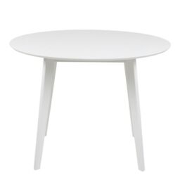 Roxby Round Dining Table in White 105x76cm - thumbnail 4