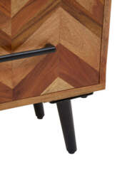Atelier Bedside Table – Two Drawer, Mango Wood - thumbnail 2