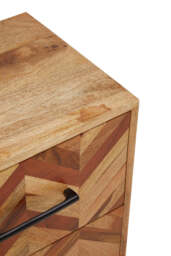 Atelier Bedside Table – Two Drawer, Mango Wood - thumbnail 6