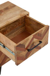 Atelier Bedside Table – Two Drawer, Mango Wood - thumbnail 5