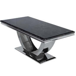 Arial Dining Table – Modern Minimalist Design - White Marble / 1.8 M - thumbnail 5