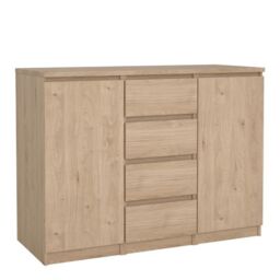 Naia Sideboard with 4 Drawers and 2 Doors in Jackson Hickory Oak - thumbnail 3