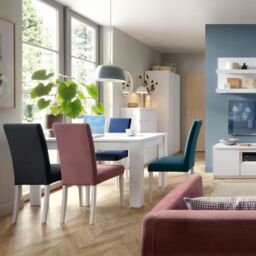 Fribo Cabinet with 1 Door and 5 Drawers in White Finish - thumbnail 5