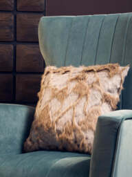 Ivory Green Velvet Accent Chair with Gold Legs - thumbnail 5