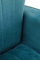 Ivory Green Velvet Accent Chair with Gold Legs - thumbnail 2