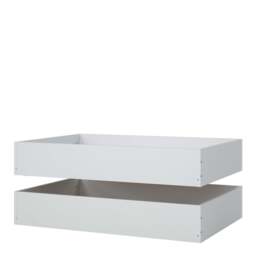 Naia Underbed Drawers Set in White High Gloss - thumbnail 4