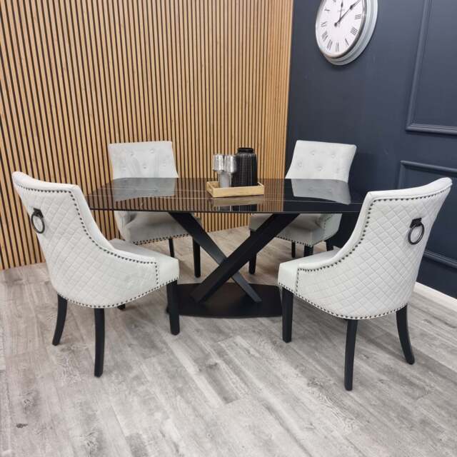 Bentley Black Leg Dining Chair – Available in Sets of 2, 4, or 6 - image 1