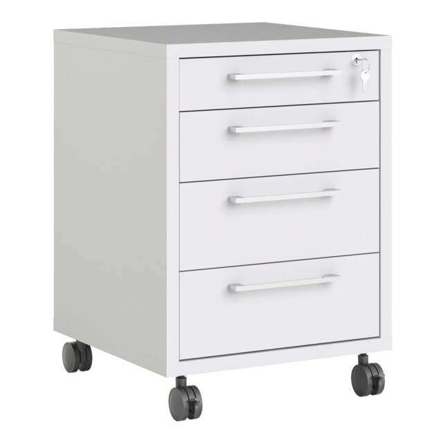 Prima Mobile Cabinet in White - image 1