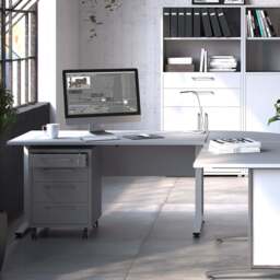 Prima Mobile Cabinet in White - thumbnail 5