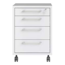 Prima Mobile Cabinet in White - thumbnail 2