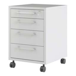 Prima Mobile Cabinet in White - thumbnail 3