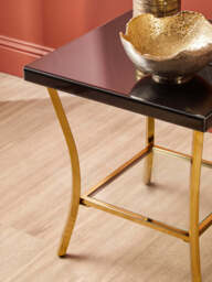 Vireo Townhouse Mirror Side Table – Gold Legs - thumbnail 4