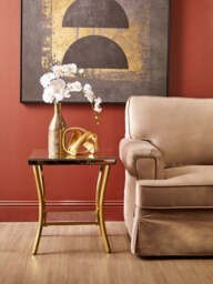 Vireo Townhouse Mirror Side Table – Gold Legs - thumbnail 3