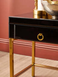Vireo Townhouse Side Table – Black, 2 Drawer - thumbnail 5