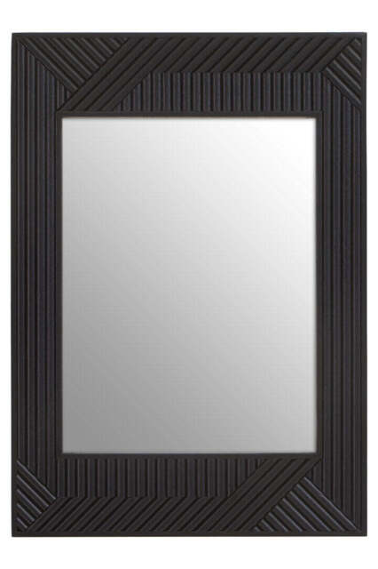 Tunbridge Black Finish Wooden Wall Mirror – Contemporary Wall Mirror - image 1