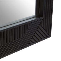 Tunbridge Black Finish Wooden Wall Mirror – Contemporary Wall Mirror - thumbnail 5