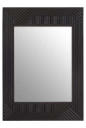 Tunbridge Black Finish Wooden Wall Mirror – Contemporary Wall Mirror - thumbnail 1