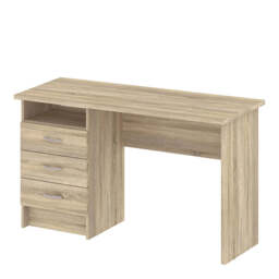 Function Plus Desk with 3 Drawers in Oak - thumbnail 3