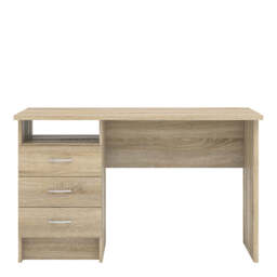 Function Plus Desk with 3 Drawers in Oak - thumbnail 2