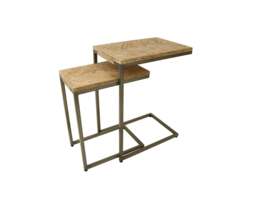 Karsin Tall Nest of 2 Supper Tables - thumbnail 1