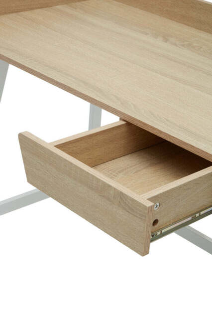 Norwood Two-Drawer Desk – Light Oak Veneer - image 1