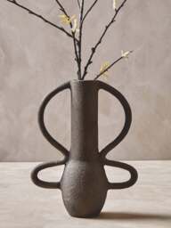 Vase Grey Small Textured Elvaris - thumbnail 3